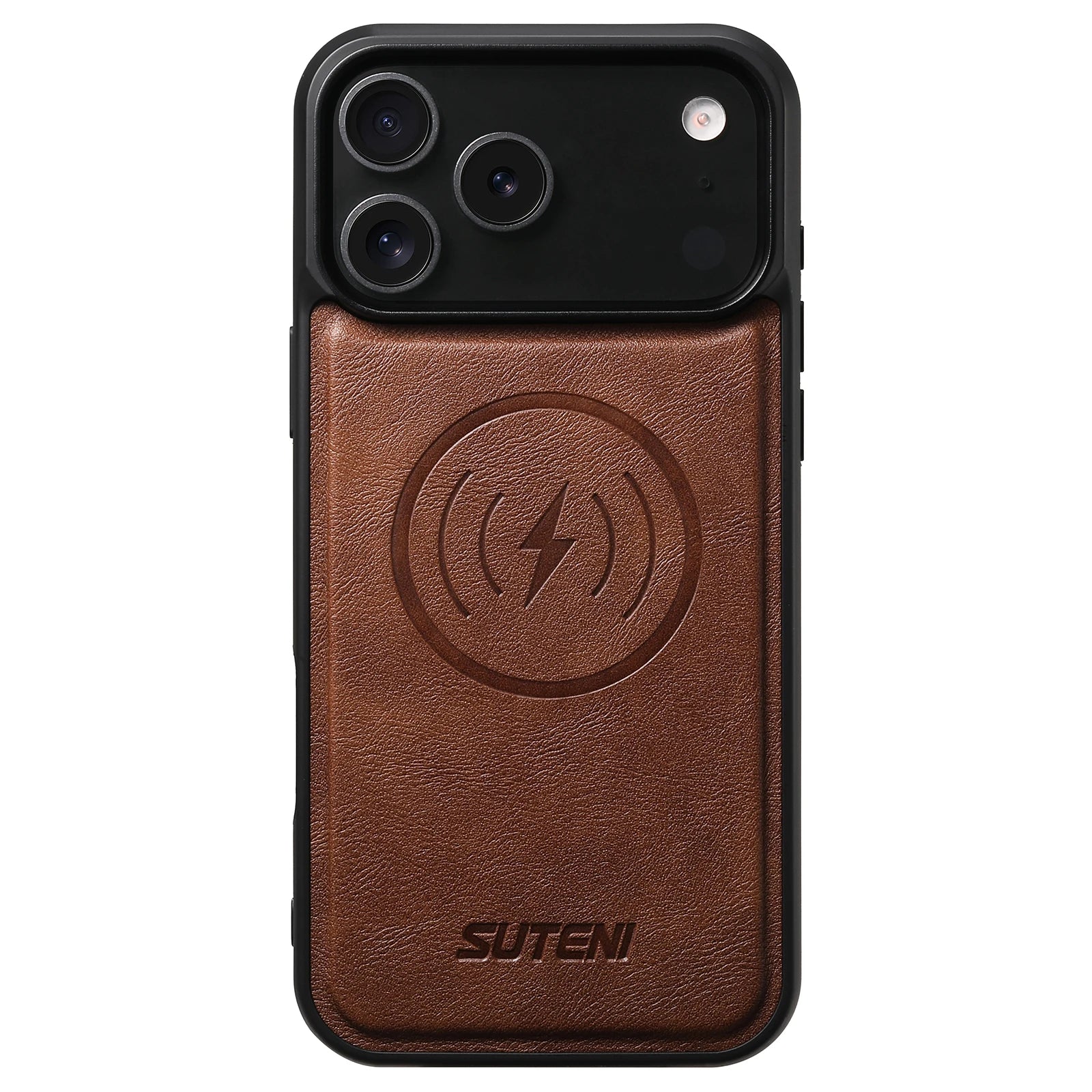 SUTENI Magnetische iPhone Hülle aus Kunstleder – Frosted Feel Case mit kabellosem Laden für iPhone 17 Pro Max, 16 Plus, 15, 14, 13 & 12