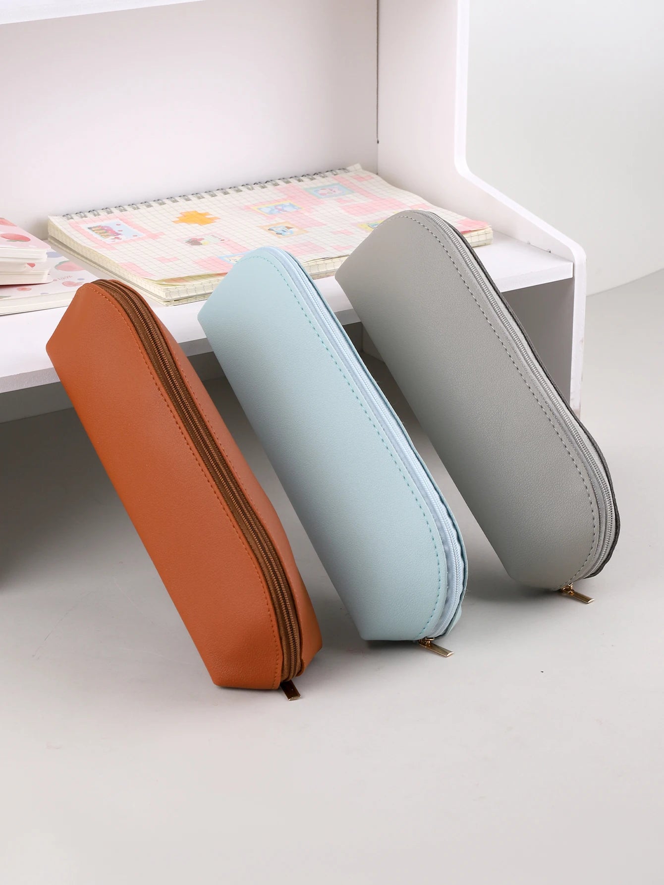 PU Cuir Stifteetui – Étui à crayons élégant pour école et bureau | Praktische Stiftetasche als Geschenkidee