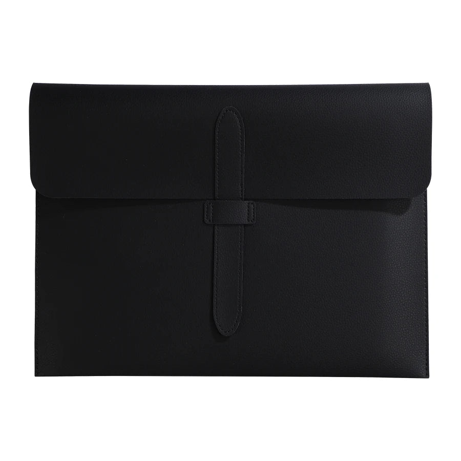 A4 Leder Dokumententasche aus dickem Echtleder – Hochwertige A4 Mappe für Business, Schule & Büro