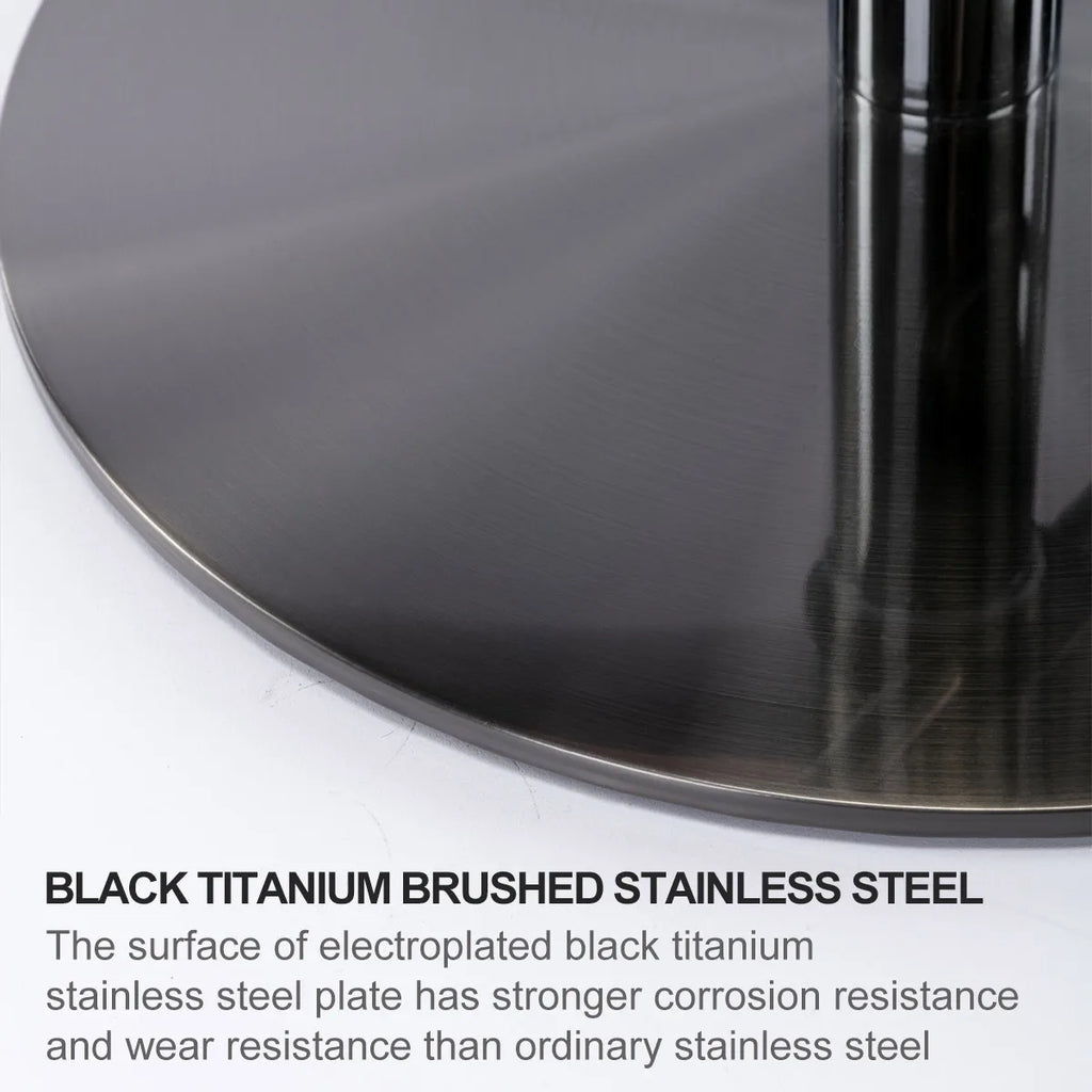 Rbefeuly Premium Barhocker aus Nappaleder – Höhenverstellbarer 360° Dreh-Barstuhl mit Rückenlehne & Edelstahlfuß für Küche, Bar & Essbereich