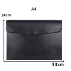 A4 / A6 Leder Dokumentenmappe aus PU-Leder – Eleganter File Folder & Organizer für Schule, Büro & Verträge