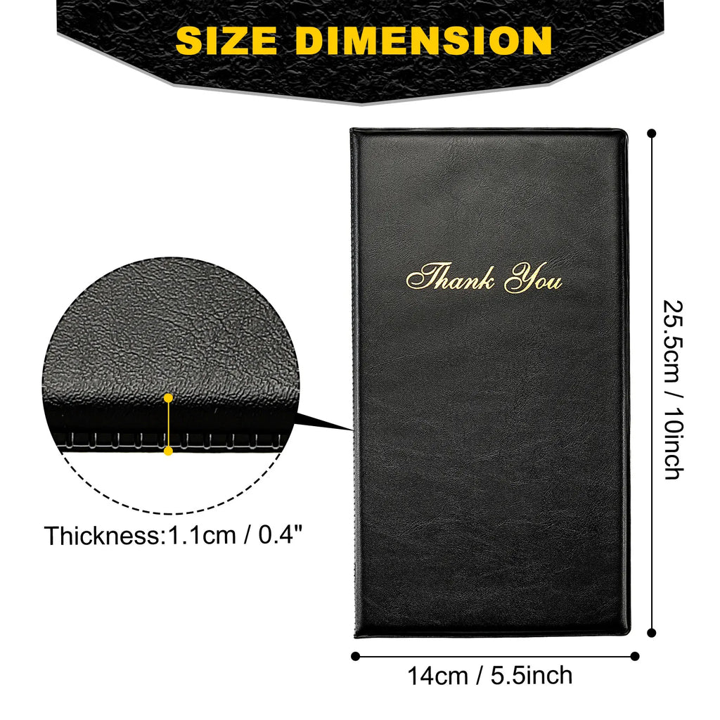 10er Set Leder Rechnungsmappe für Gastronomie – Hochwertige Guest Check Folder &amp; Rechnungspräsenter für Restaurant, Café &amp; Bar 