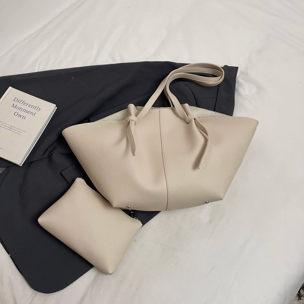 Sacs à bandoulière design pour femmes en cuir PU – Sac fourre-tout 2 en 1 avec plus grande capacité, léger et élégant (2025) 