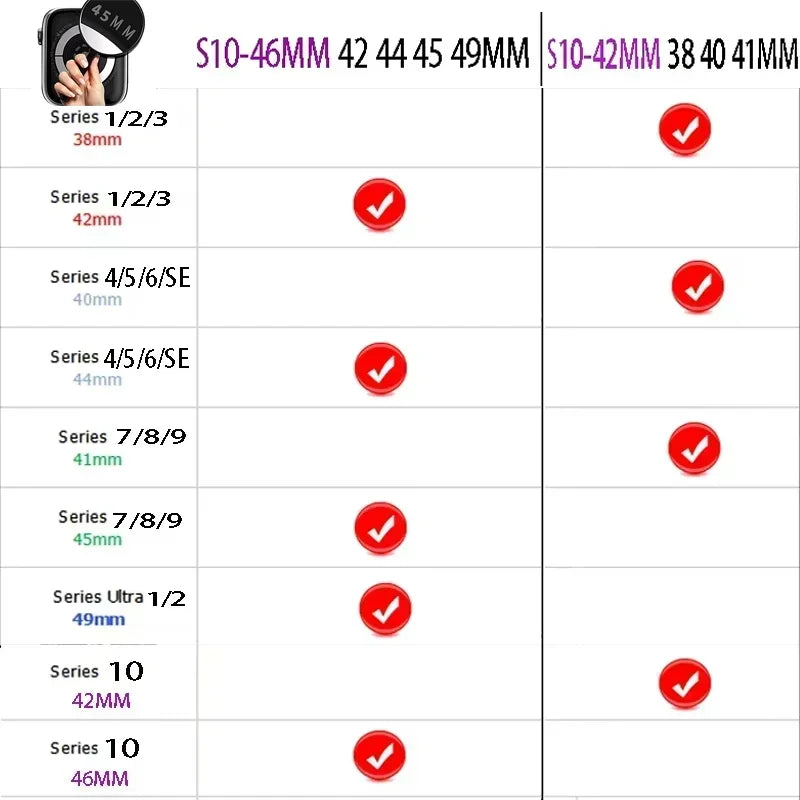 Lederarmband für Apple Watch – Hochwertiges iWatch Armband 38–49 mm für Series 3–10, SE & Ultra | Sportlich & Elegant