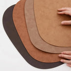 Tabletex Kunstleder Tischsets (4er Set) – Unregelmäßige, wasserdichte & ölbeständige Platzmatten für Küche, Bistro, Bar & Esstisch