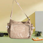 Sac Ita pour femme au style japonais – Sac à dos avec fenêtre claire, multi-poches et sacs de rangement