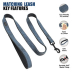 Hochwertiges personalisiertes Hundehalsband-Set aus PU-Leder – Gravur, Komfort & maximale Sicherheit