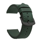 SAMCO Sport Vintage Leder-Uhrenarmband mit Edelstahlschließe - Correa de reloj clásica 18 / 20 / 22 / 24 mm para brazaletes