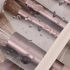 Große Reise Kosmetiktasche aus PU-Leder – Mehrlagiger, abnehmbarer Make-up & Toiletry Organizer, wasserdicht & elegant