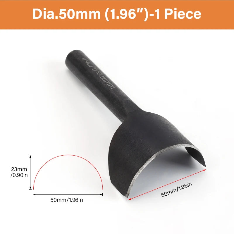 WUTA Basic Series Lederstanzen Set 5–11 tlg. – Halbmond- & Eckenstanzer aus Carbonstahl für Gürtel, Taschen & Riemenenden