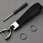 Luxuriöser Schlüsselanhänger aus echtem Leder – Hochwertiger Leder Keychain für Auto & Alltag, edles Business-Geschenk für Damen & Herren