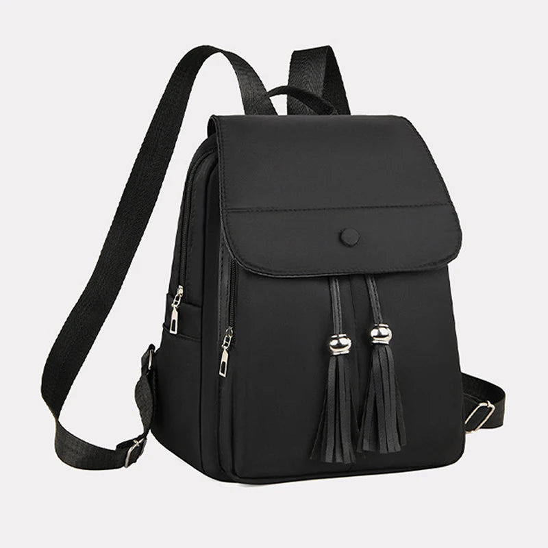 Damen Rucksack mit großem Fassungsvermögen – Klassischer Vintage Backpack für Schule, Alltag & Reisen
