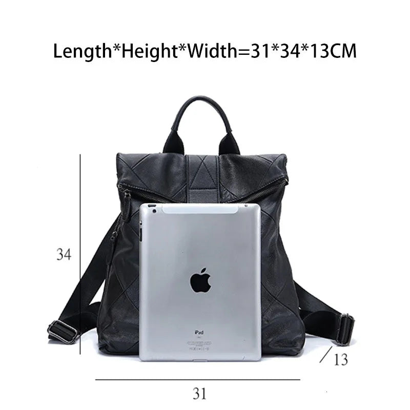 Motaora Damen Leder Rucksack – Diebstahlsicher, große Kapazität, Freizeit- &amp; Schulrucksack für Alltag &amp; Reisen 