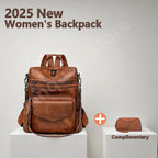 Großer Damen PU-Leder Rucksack 2025 – Wasserfester Anti-Diebstahl Retro Laptop-Rucksack mit Quasten-Detail für College & Reisen