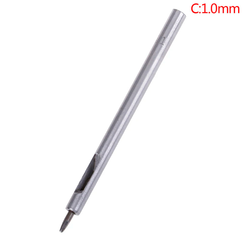 DIY Leder Lochstanzer – Präziser Rundloch-Hohlstanzer aus Stahl für Gürtel &amp; Lederhandwerk (0,5–2,5 mm) 