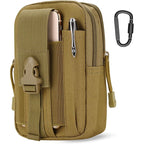 Taktische Handy Gürteltasche EDC - Riñonera compacta para exteriores con más bolsas para todos los días, usos y actividades 