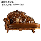 Europäisches Designer Leder-Ecksofa im Mid-Century-Stil – U-Form Wohnlandschaft aus Rindsleder mit Schlaffunktion, hochwertiges Luxussofa für das Wohnzimmer