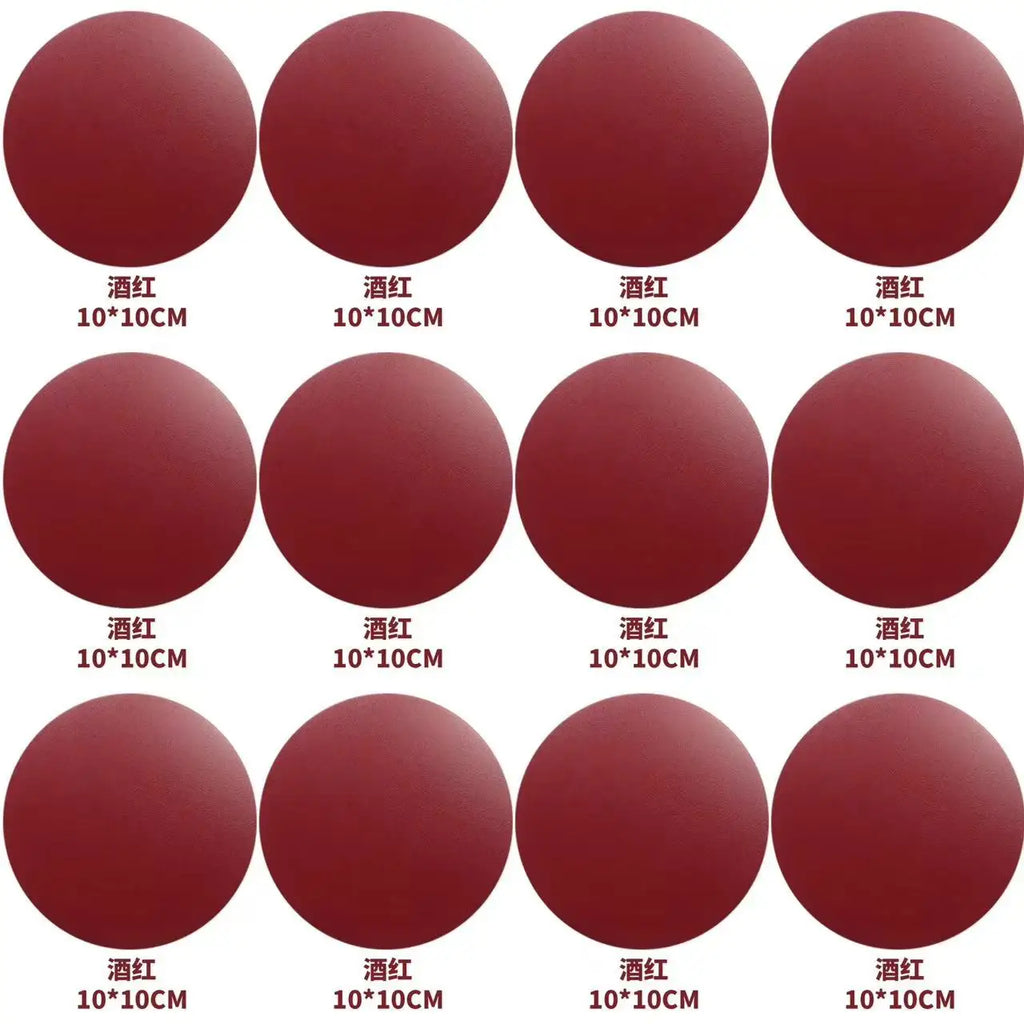 Runder Kunstleder Untersetzer – Wasserdicht & hitzebeständig, stilvolle Tassenunterlage im American Style für Kaffee & Tee