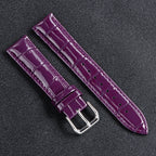 Glänzendes Leder Uhrenarmband aus Kalbsleder – Elegantes Business-Armband in 12–22mm für Damen & Herren