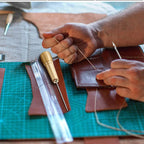 Ensemble de sacs en cuir avec pinces à linge – Kit de bricolage professionnel pour cuir, toile, chaussures et réparations 