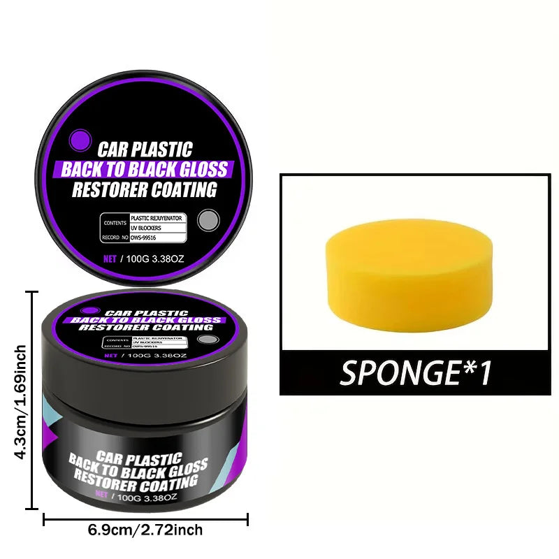 Universelle Auto Leder- & Kunststoff Pflegecreme – Reparatur, Politur & Innenraum Aufbereitung für Leder, Kunststoff & Gummi