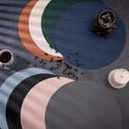 Runde PU-Kunstleder Tischsets & Untersetzer – Elegantes, doppelseitiges Platzmatten-Set im American Style für Dining, Party & Dekoration (1/4/10 Sets)