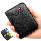 Super Slim Kartenetui aus PU-Leder – Ultraleichte Mini Geldbörse für Kreditkarten, Dünner Card Holder für Herren & Unisex