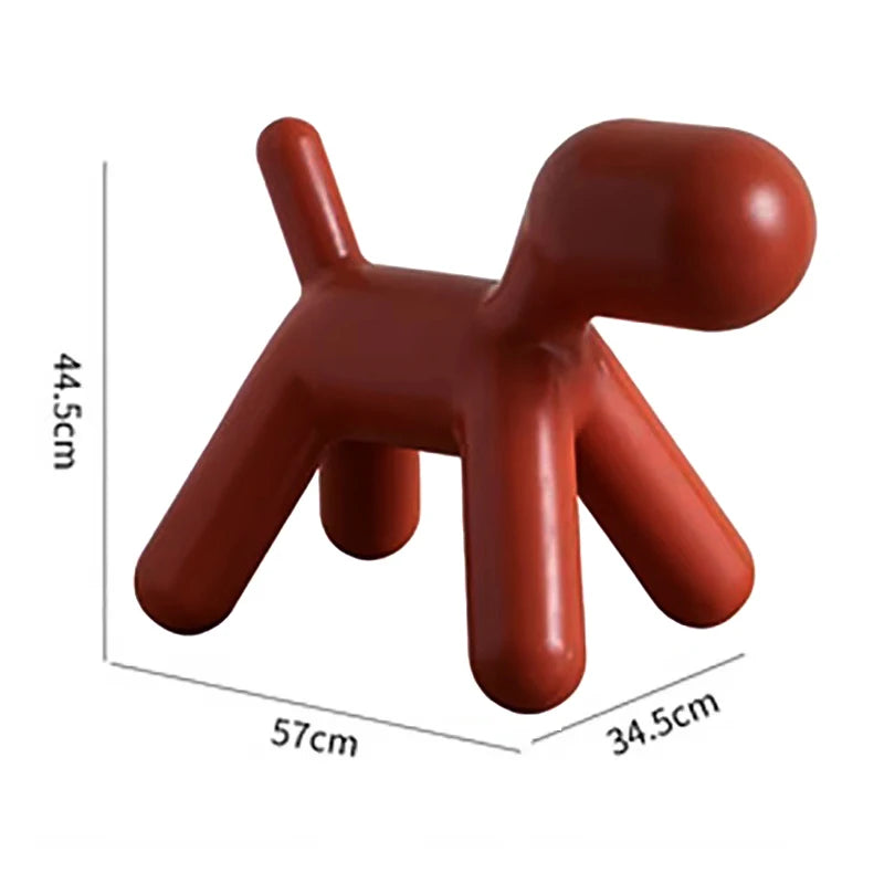 Nordischer Kinderstuhl im Hunde-Design – Niedlicher Dalmatiner Cartoon Stuhl aus Kunststoff für Kindergarten & Zuhause