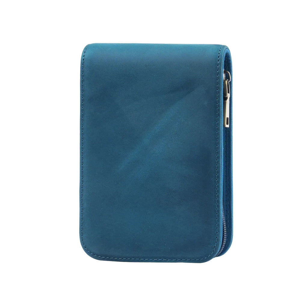 Echtes Leder Federmäppchen mit 12 Stift-Slots – Große Kapazität Zipper-Etui für Büro, Schule & Reisen