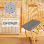 Maßgefertigte wasserdichte Sitzauflage aus Wachsstoff - Komfort Gartenbank- &amp; Stuhlkissen mit Memory-Schaum für Innen &amp; Außen