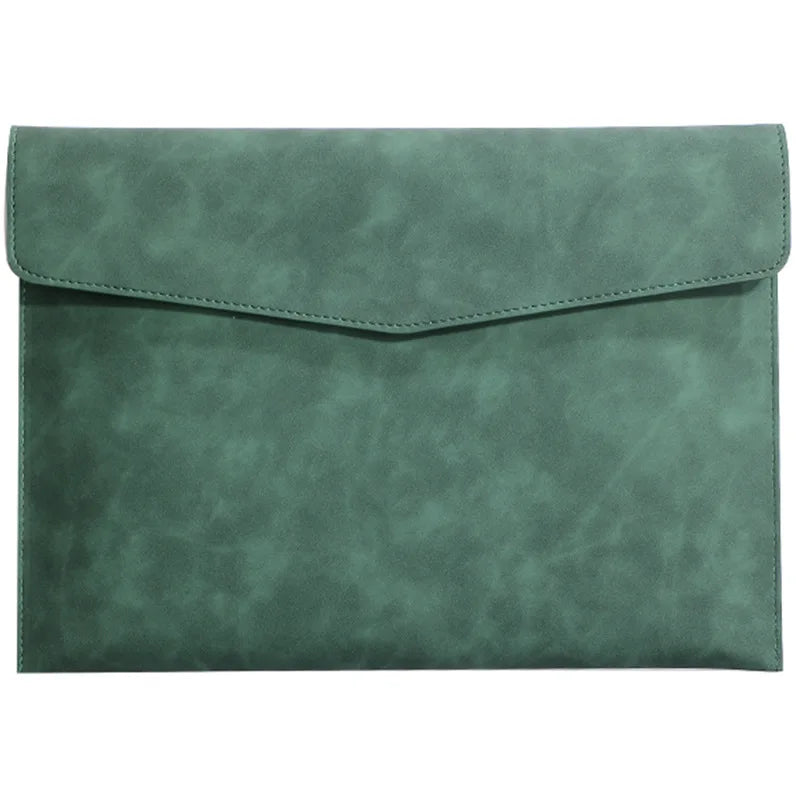 A4 Leder Dokumentenmappe mit großer Kapazität – Elegante carpeta de archivos y mapas de negocios para oficinas, oficinas y espacios abiertos 