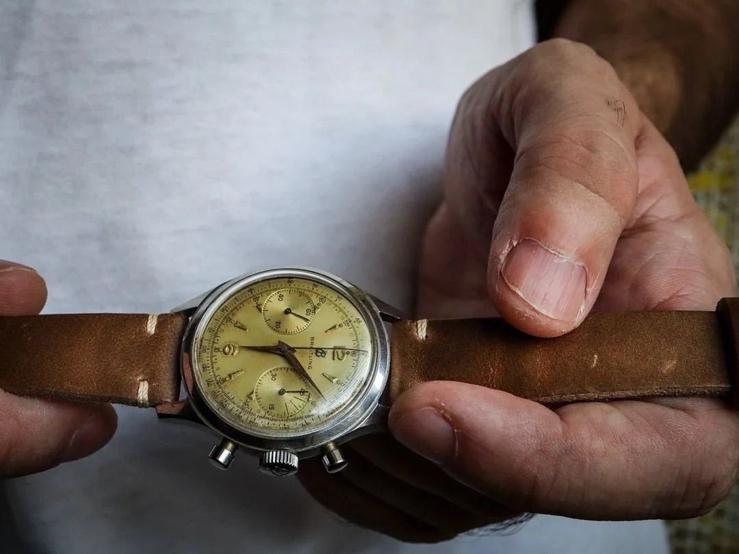 HEMSUT Horween Leder Uhrenarmband mit Quick Release – Vintage Watch Strap aus Premiumleder 18 mm–22 mm mit Dornschließe für Herren & Damen