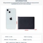 Ultradünne Leder Führerscheinhülle – Minimalistisches Bifold Kartenetui aus Echtleder mit Sichtfenster für Ausweis & Karten