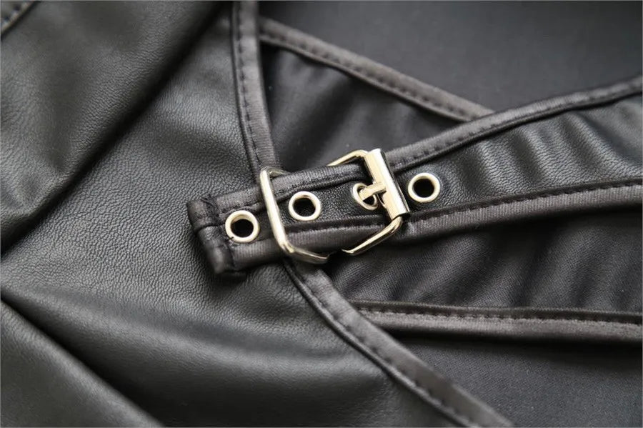 Schwarzer Damen Minirock aus mattem Leder – Bleistiftrock de cintura alta en Skinny-Passform, figurbetonter Club- &amp; Fashion-Rock para todas las etiquetas y eventos 
