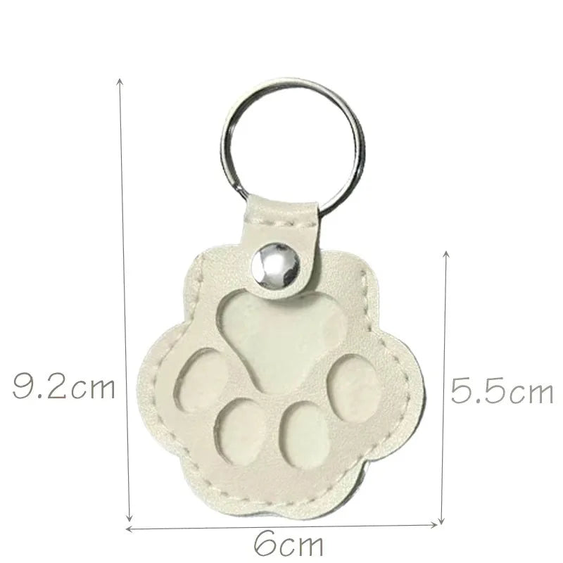 Porte-clés en cuir pour animaux de compagnie – Porte-clés souvenir émotionnel et breloque de sac pour chiens et chats