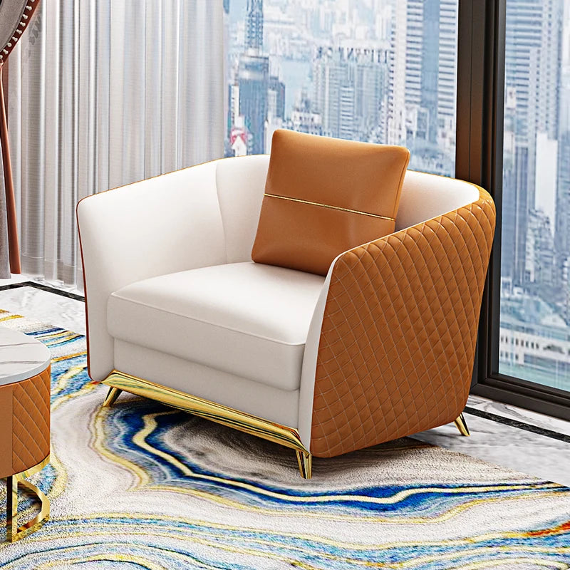 Luxuriöses Designer Ledersofa aus Echtleder – Modernes L-/U-Form Sofa im italienischen Stil, individuell konfigurierbare Wohnlandschaft für das Wohnzimmer