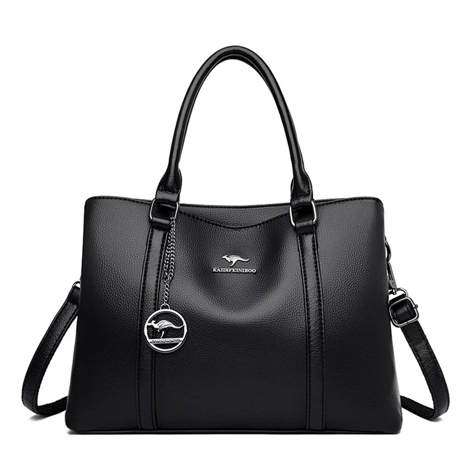 AMYMANG Luxus Damen Schultertasche – Hochwertige Leder Crossbody & Tote Bag, Designer Handbag mit großer Kapazität