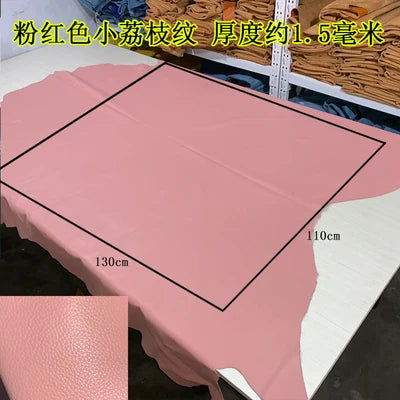 Großformatiges Echtleder Rindsleder – Ganze Haut aus erster Schicht, weich & flexibel für Taschen, Polster & DIY-Projekte