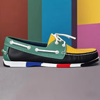 Herren Echtleder Loafer & Mokassins – Handgefertigte Driving Shoes aus Rindsleder, Klassische Bootsschuhe für Freizeit & Alltag