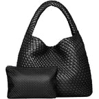 Sac fourre-tout en cuir pour femme – Grande pochette en cuir PU avec pochette pour le travail, le tourisme et les loisirs 