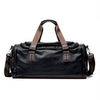 RUIMOM Vintage Sporttasche aus Lederoptik – Große Fitness- &amp; Reisetasche als Schulter- und Messenger Bag para mujeres y hombres