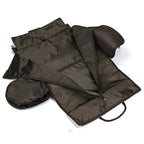 Luufan Business Leder Trolley Reisetasche mit Rollen – Hochwertige Crazy Horse Echtleder Reisetasche für Herren mit Schuhfach & Kleidersack