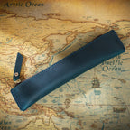 Mini Stifteetui en véritable cuir – Handgefertigter Leder-Organizer für Büro, Schule &amp; Reisen