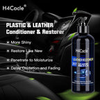 Leder Restaurator Spray für Auto & Innenraum – Flüssiger Farbauffrischer & Glanzpflege für Ledersitze & schwarze Kunststoffteile