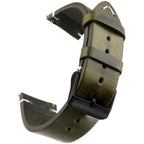 Gewachstes Leder Uhrenarmband mit Quick Release – Echtes Rindsleder Armband in 18–24mm für Smartwatches & klassische Uhren