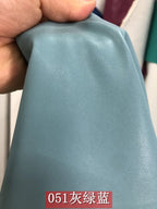 Dünnes weiches Kunstleder Meterware – Tissu en cuir PU élastique avec revêtement pour vêtements, sacs et projets de bricolage 