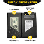 Leder Check Presenter für Restaurant &amp; Gastronomie – Eleganter Gästerechnungs- &amp; Kartenhalter 