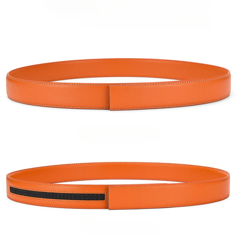 Automatischer Gürtelriemen ohne Schnalle – PU-Leder, 3,5 cm breit, für Herren & Damen