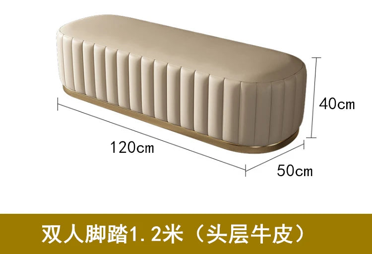 Luxuriöses Vollleder Designer-Sofa – Modernes 2,8 m Lounge-Sofa aus Rindsleder mit Latex-Polsterung, nordischer Light-Luxury-Stil für Wohnzimmer & Flur