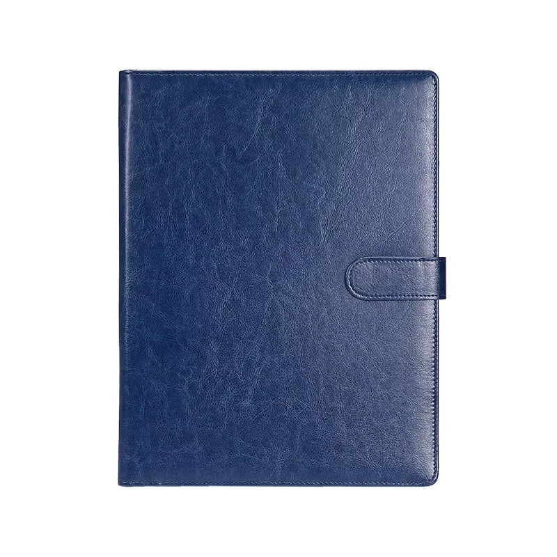 A4 Leder Klemmbrett-Mappe – Multifunktionale Konferenz- &amp; Business Dokumentenmappe für Verträge und Meetings 